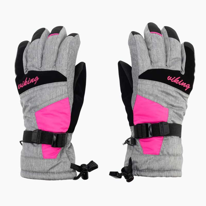 Guanti da sci da donna Viking Ronda Ski rosa 3