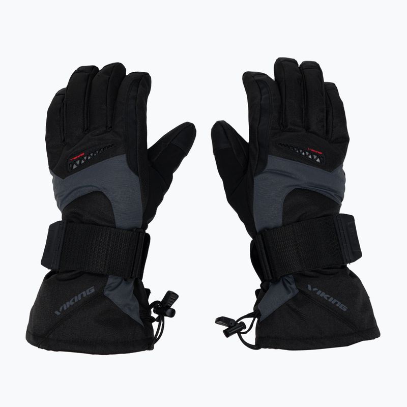 Guanti da snowboard Viking Trex grigio scuro 2