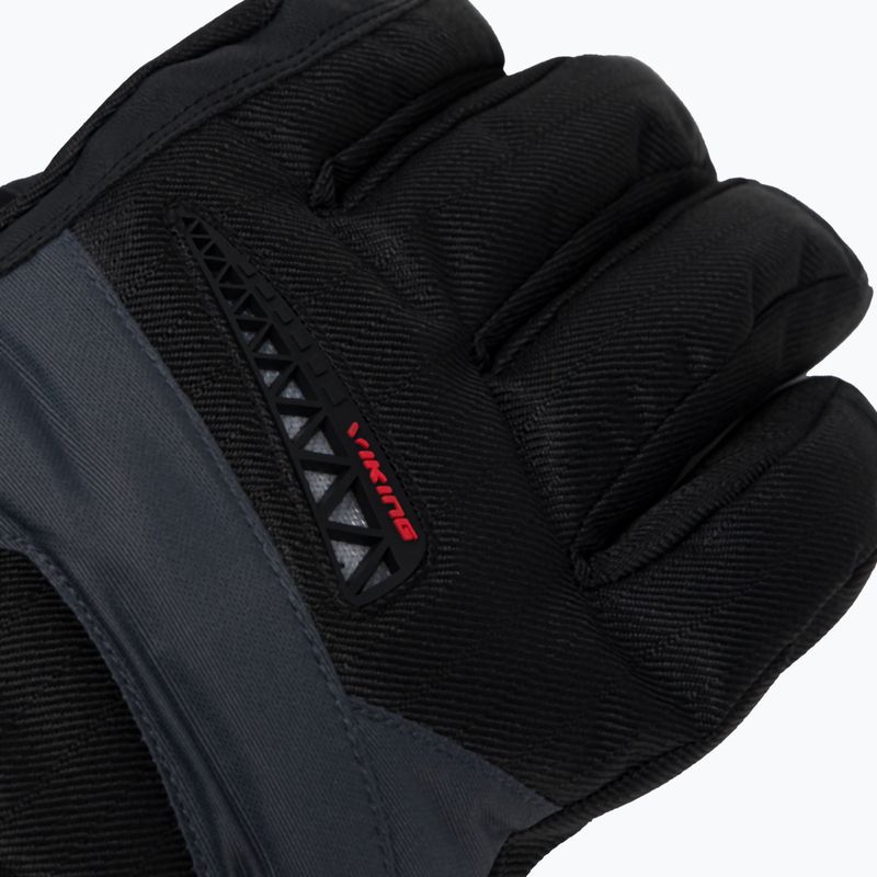 Guanti da snowboard Viking Trex grigio scuro 6