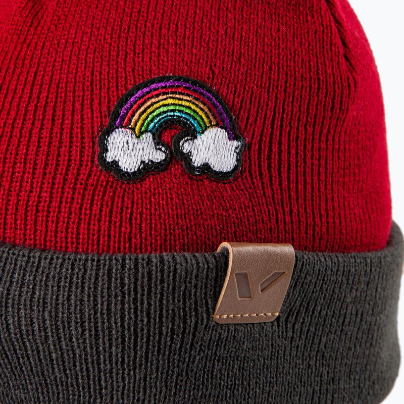 Berretto invernale Viking Tobi rosso per bambini 3