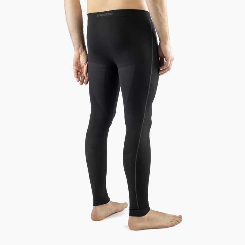 Pantaloni termici da uomo Viking Eiger nero 2