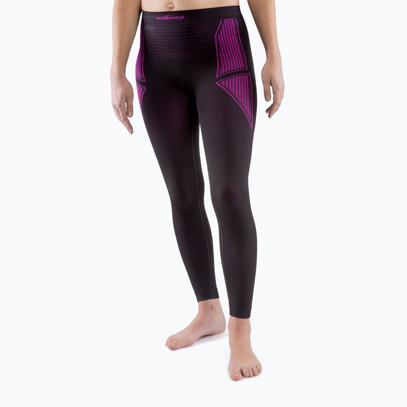 Pantaloni termici da donna Viking Etna rosa