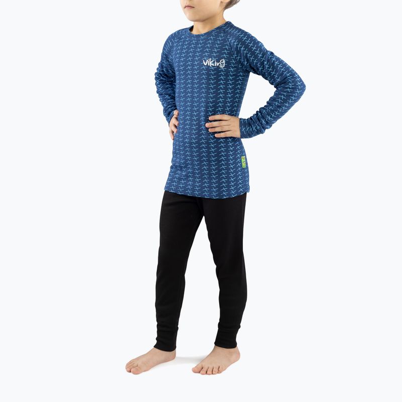 Set di biancheria intima termica per bambini Viking Nino blu