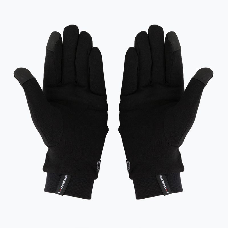 Guanti da trekking Viking Alfa Merino neri 2