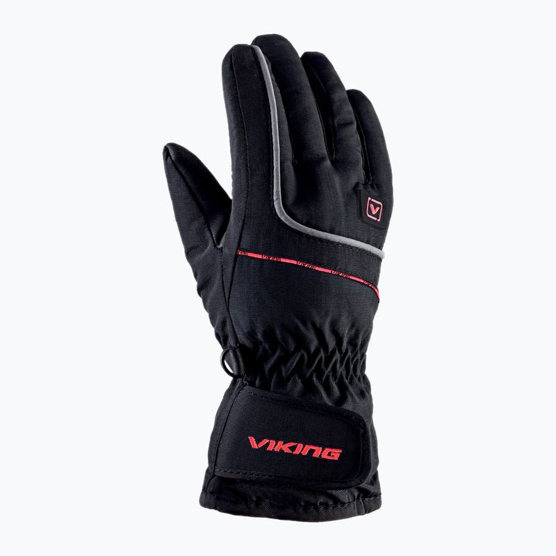 Guanti da sci per bambini Viking Kevin Ski dark red 2