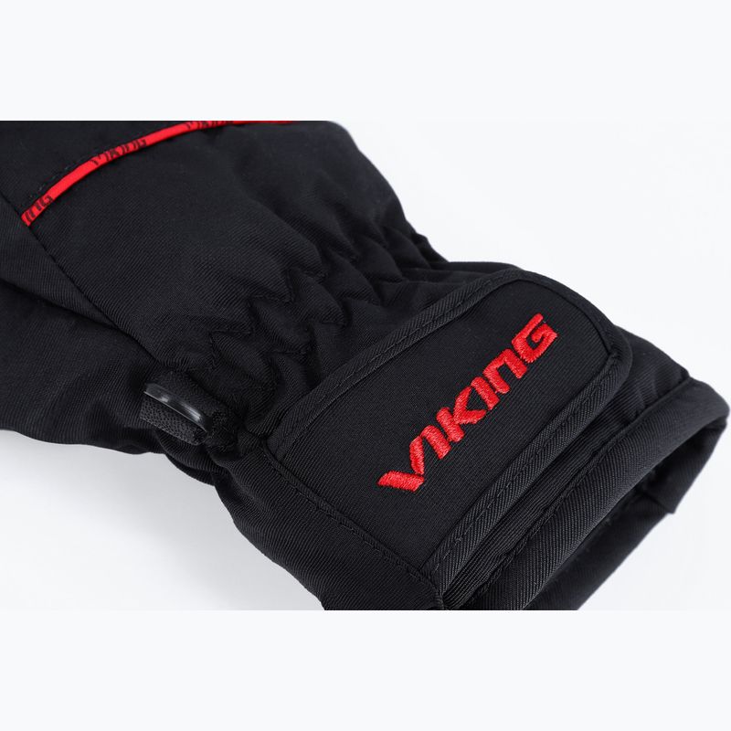 Guanti da sci per bambini Viking Kevin Ski dark red 6