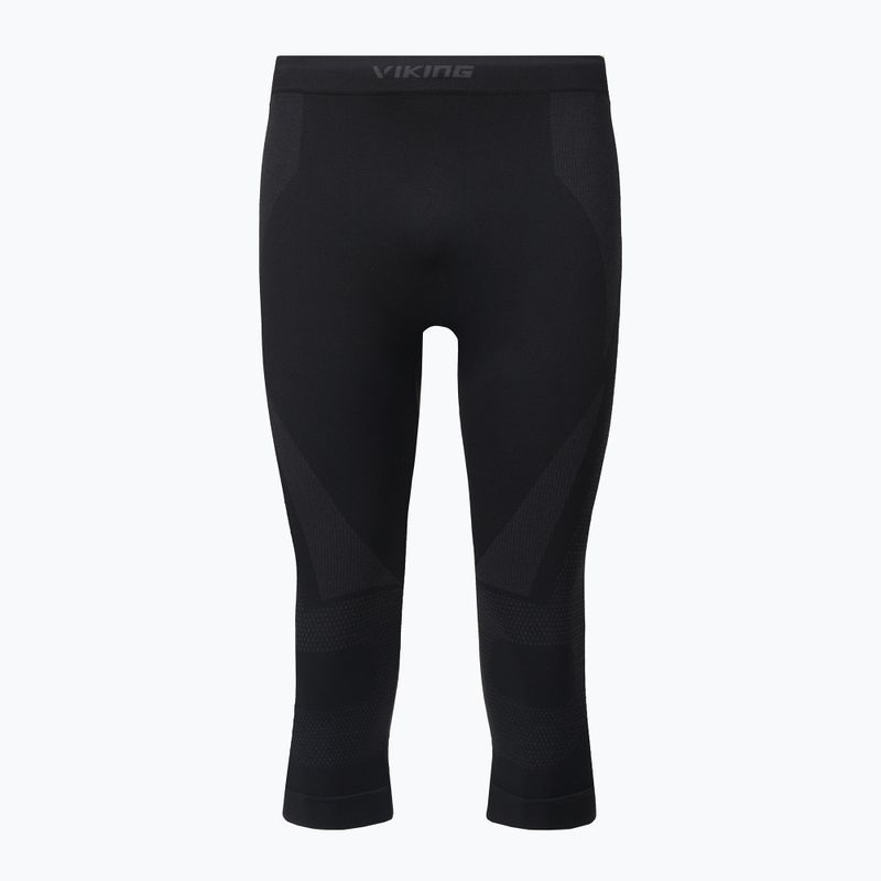 Pantaloni termici da uomo Viking Eiger 3/4 nero 4