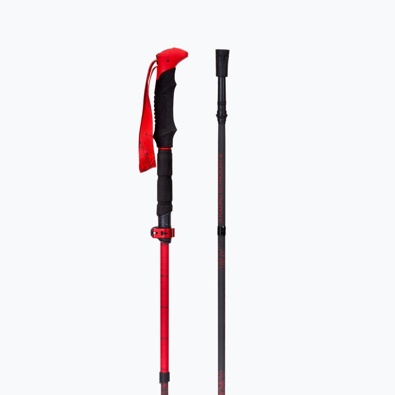 Bastoncini da sci Viking Spider nero/rosso 4
