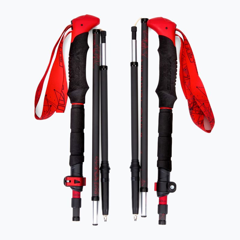 Bastoncini da sci Viking Spider nero/rosso 6