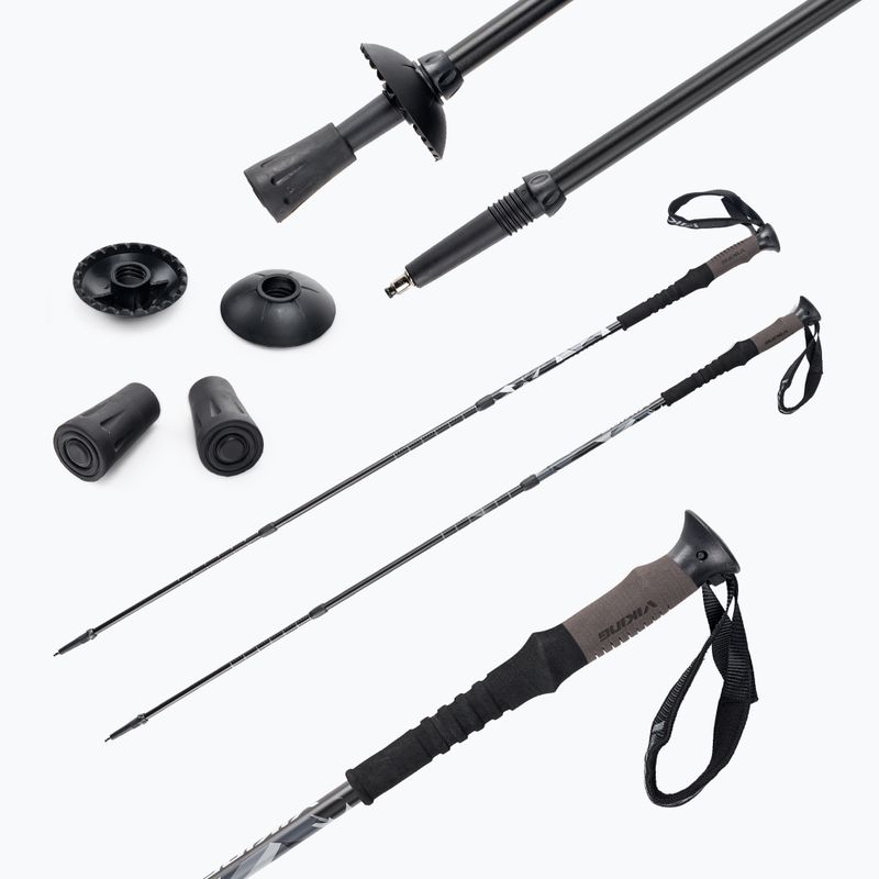 Bastoncini da trekking Viking Neilo Pro nero/grigio 8