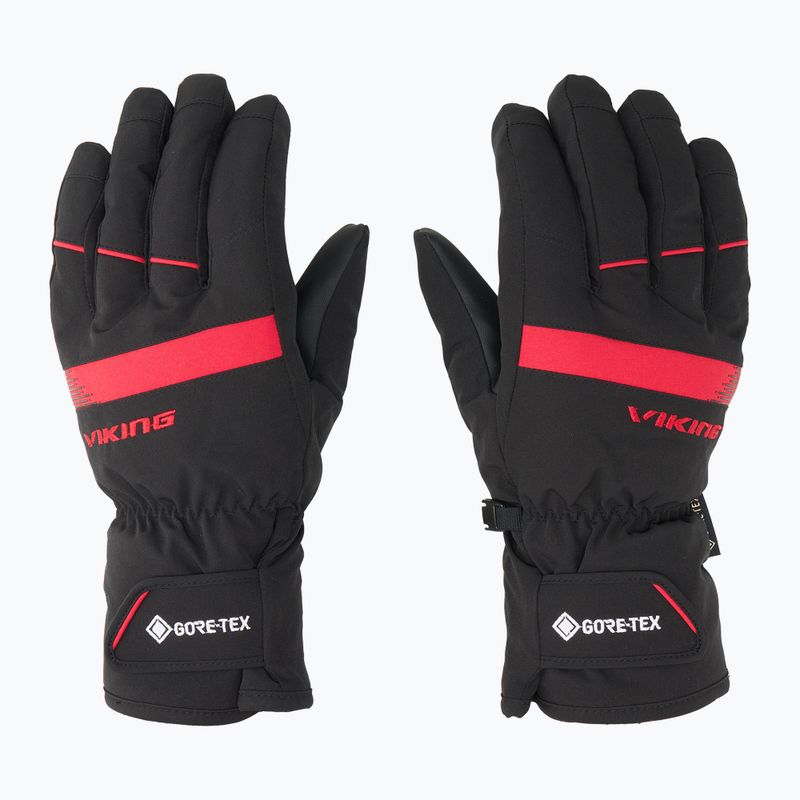 Guanti da sci Viking Redmont GTX da uomo, rosso 3