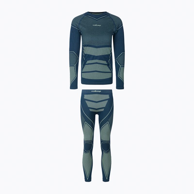 Set di biancheria intima termica da donna Viking Nessa Coolmax blu navy 4