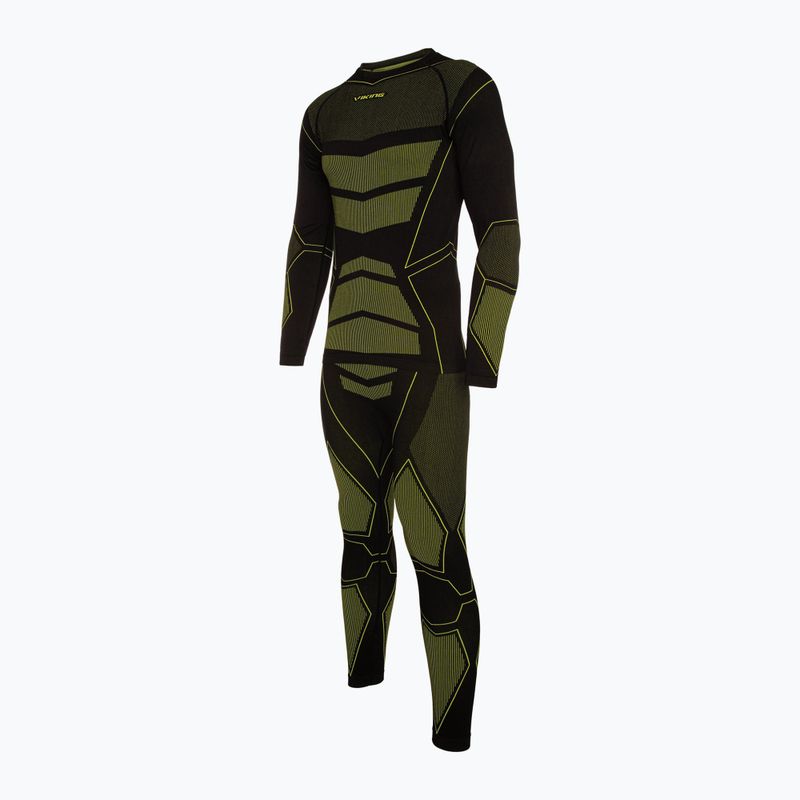 Set di biancheria intima termica da uomo Viking Colm Coolmax nero