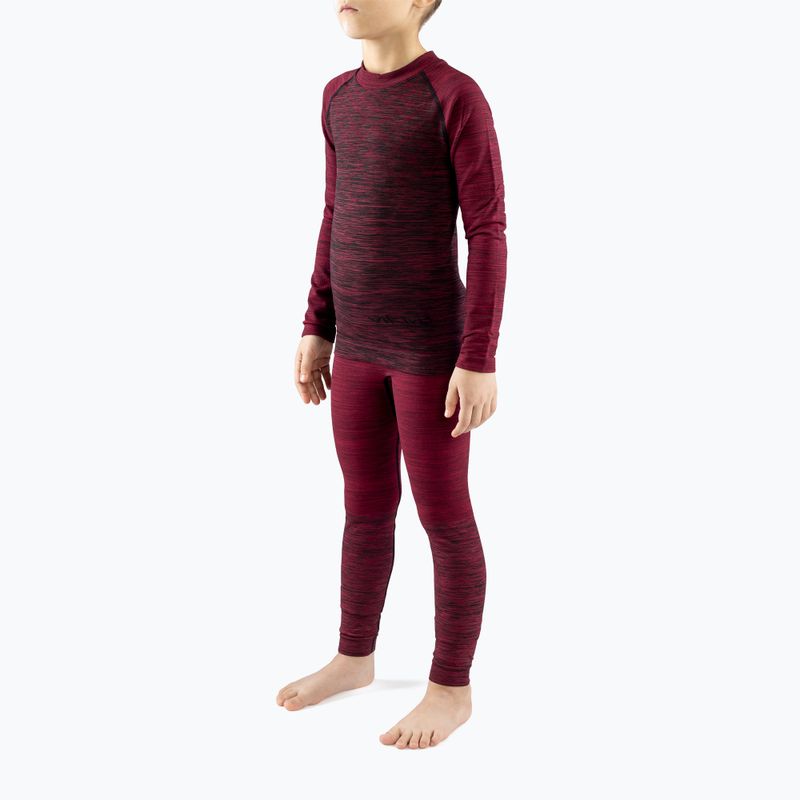 Set di biancheria intima termica per bambini Viking Fjon Bamboo rosa