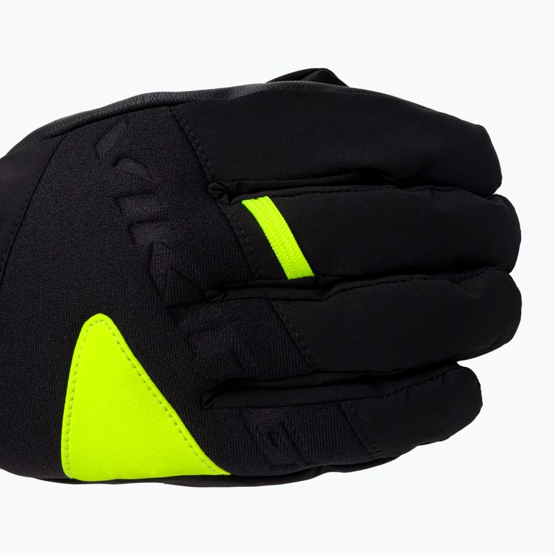 Guanti da sci Viking Granit da uomo, giallo 4