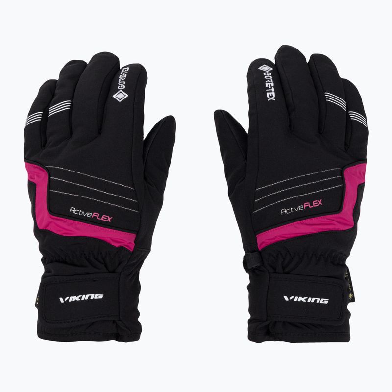 Guanto da sci per bambini Viking Helix GTX rosa 2