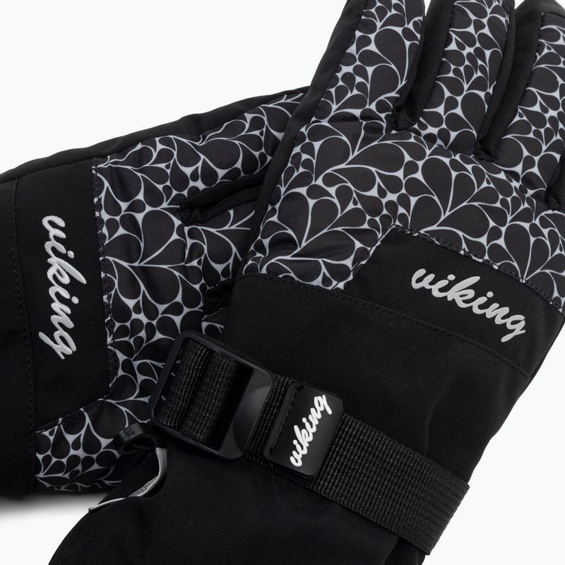 Guanti da sci da donna Viking Tanuka Ski nero 4