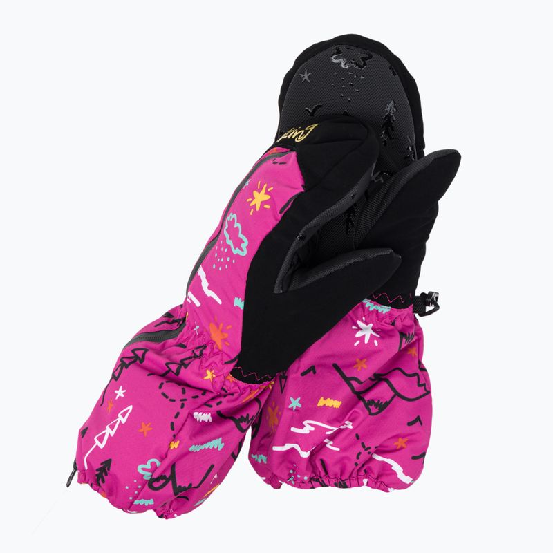 Guanti da sci per bambini Viking Snoppy rosa