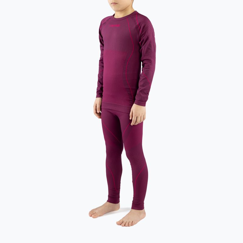 Set di biancheria intima termica per bambini Viking Skido Recycled rosa