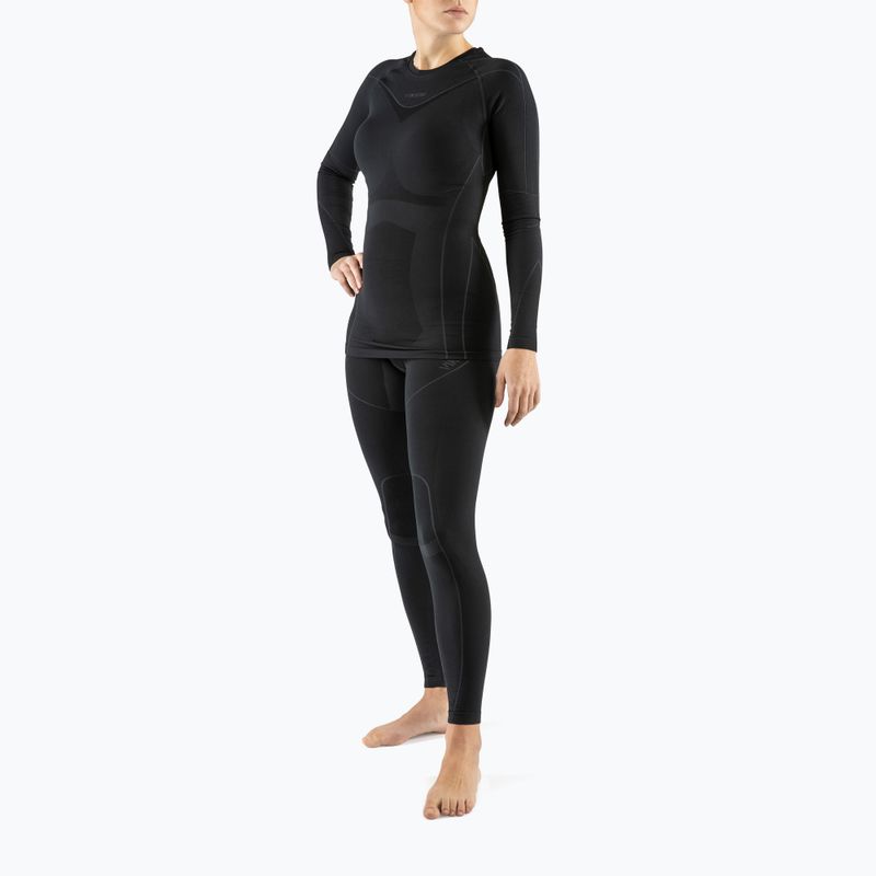 Set di intimo termico da donna Viking Gaja Bamboo nero