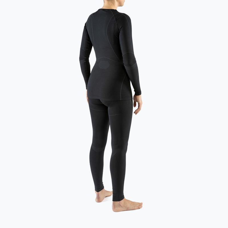 Set di intimo termico da donna Viking Gaja Bamboo nero 2