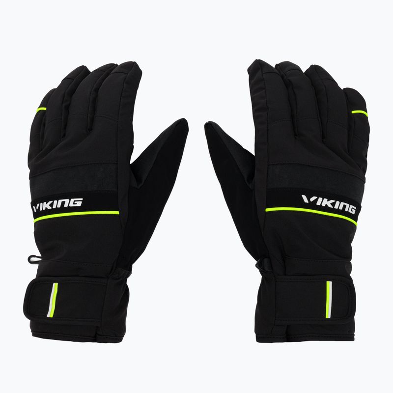 Guanti da sci Viking Masumi da uomo, giallo 2