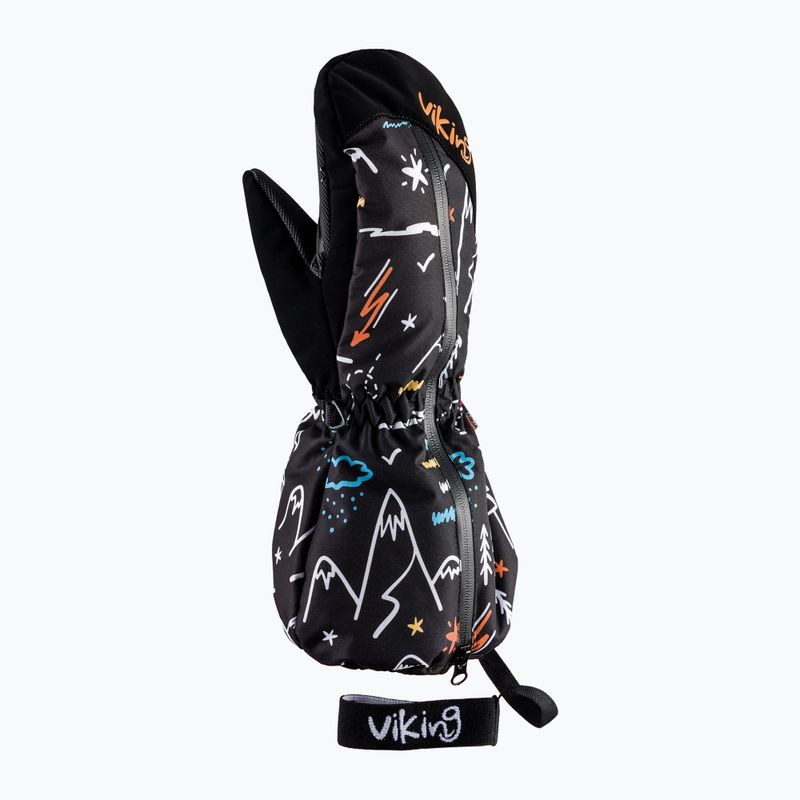 Guanti da sci per bambini Viking Snoppy nero 8