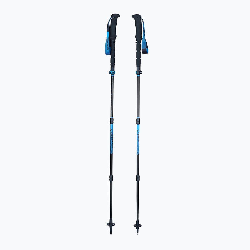 Bastoncini da trekking Viking Meru One Touch nero/blu 10