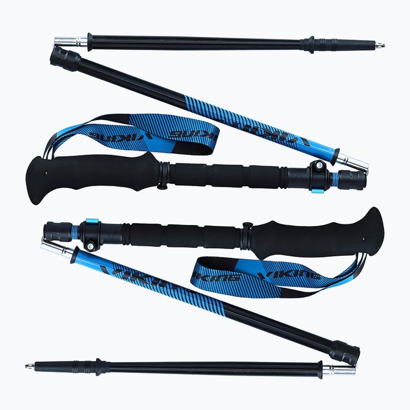 Bastoncini da trekking Viking Meru One Touch nero/blu 11