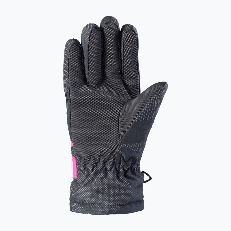 Guanti da sci per bambini Viking Mate fucsia/turchese 6