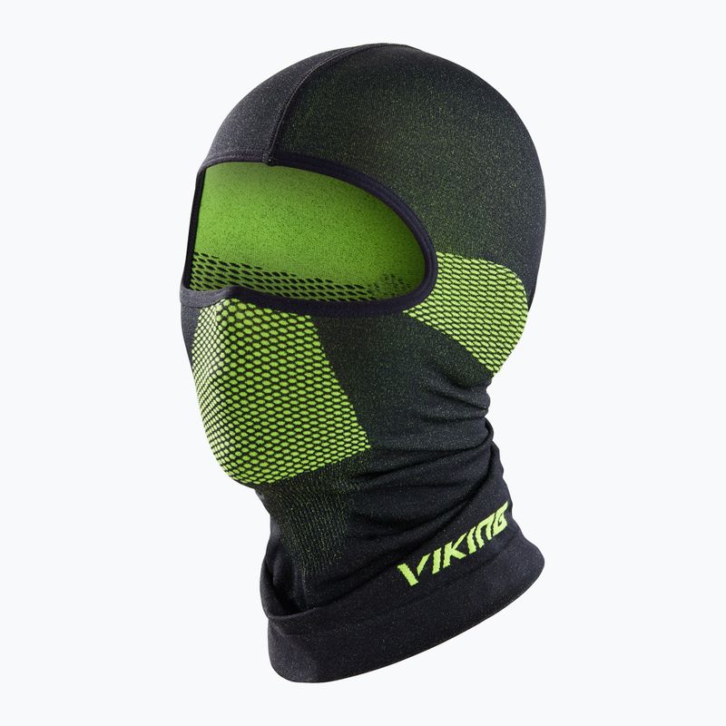 Passamontagna Viking Sigurd Jr Multifunzione nero/lime per bambini