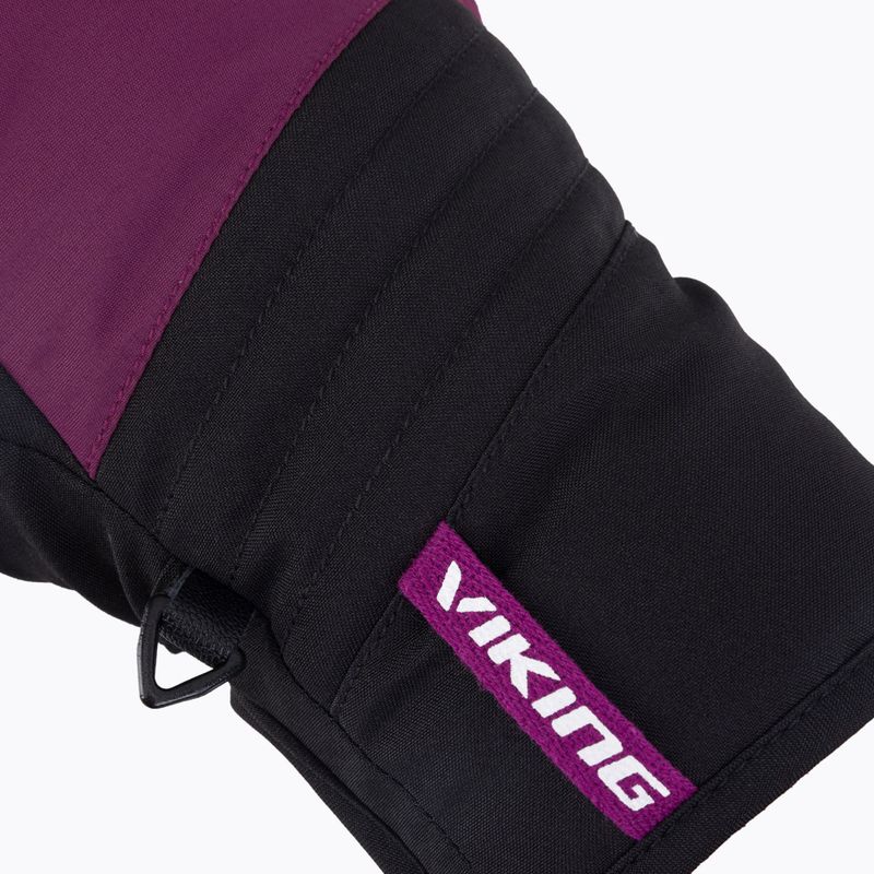 Guanti da sci da uomo Viking Espada nero/fucsia 5