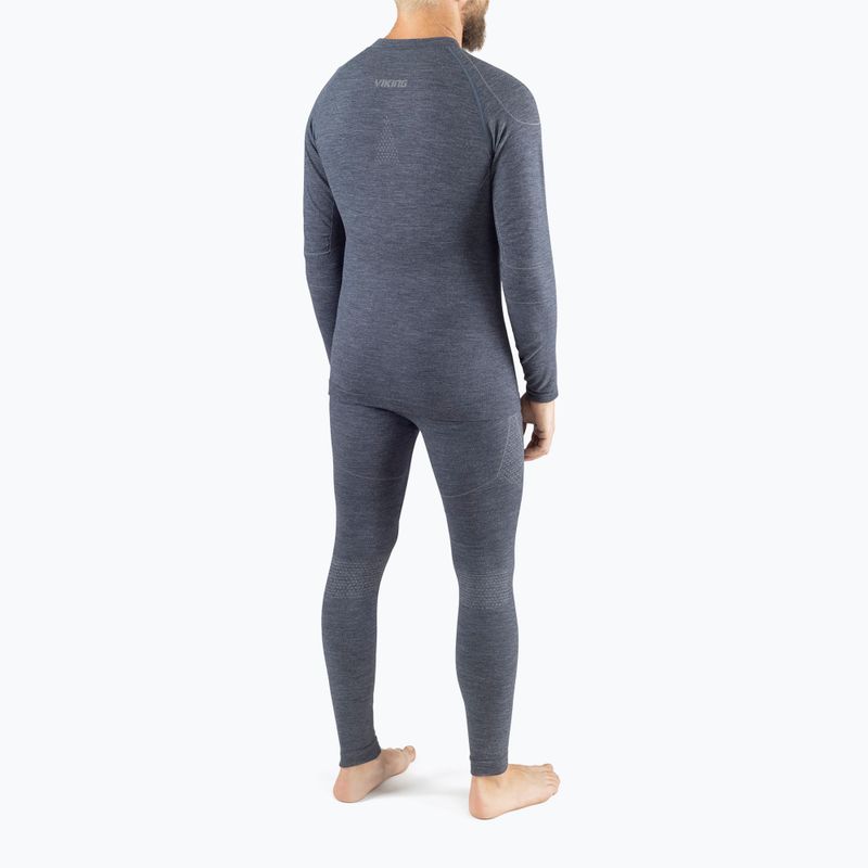 Set di intimo termico da uomo Viking Lava Primaloft navy/grigio 2