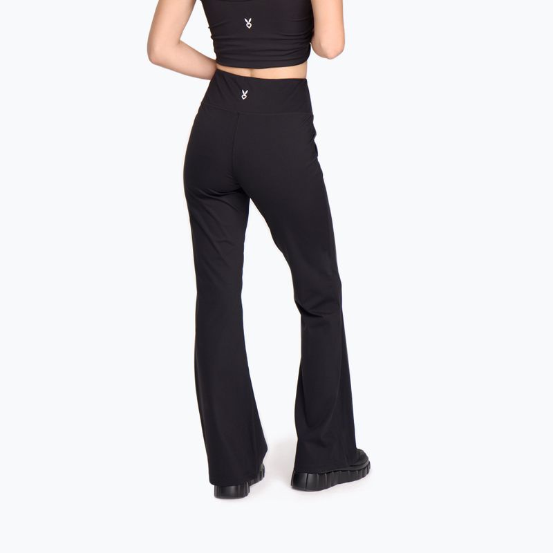 Leggings sportivi da donna Cardio Bunny HCB-125 Flare black 3