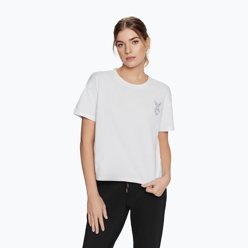 Maglietta da allenamento donna Cardio Bunny Bianco brillante