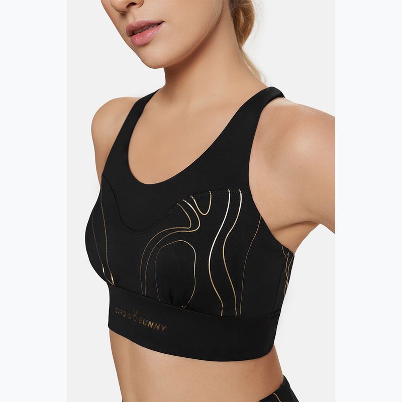 Reggiseno da allenamento Cardio Bunny Flame nero 4