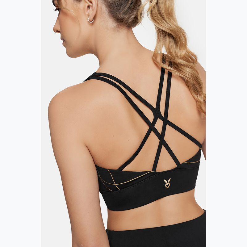 Reggiseno da allenamento Cardio Bunny Flame nero 5