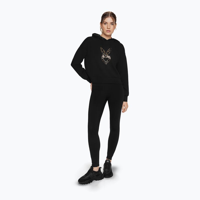 Felpa da allenamento Cardio Bunny Freeze donna nero 2