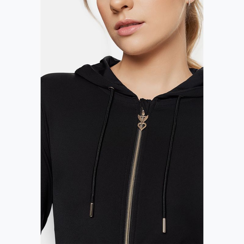 Felpa da allenamento donna Cardio Bunny Windy nero 4
