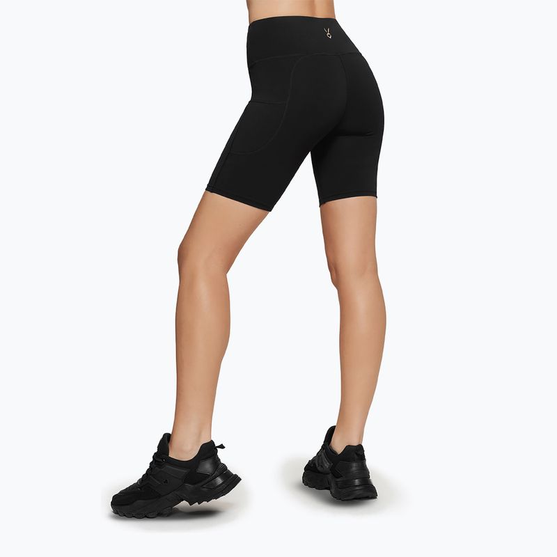 Pantaloncini da allenamento Cardio Bunny Chilly da donna, nero 3