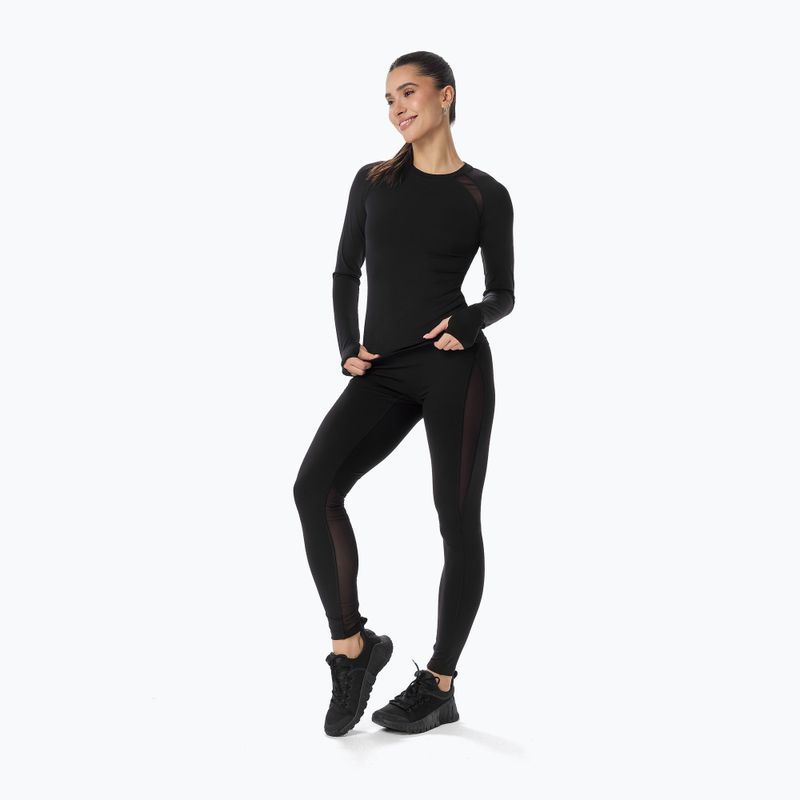 Maglia a maniche lunghe da allenamento da donna Cardio Bunny  black 2