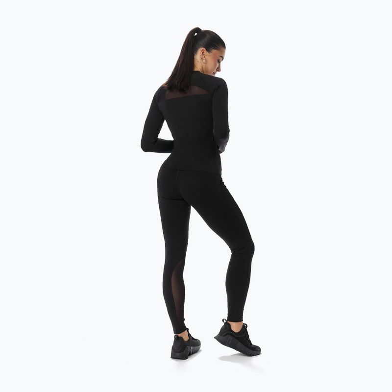 Maglia a maniche lunghe da allenamento da donna Cardio Bunny  black 3