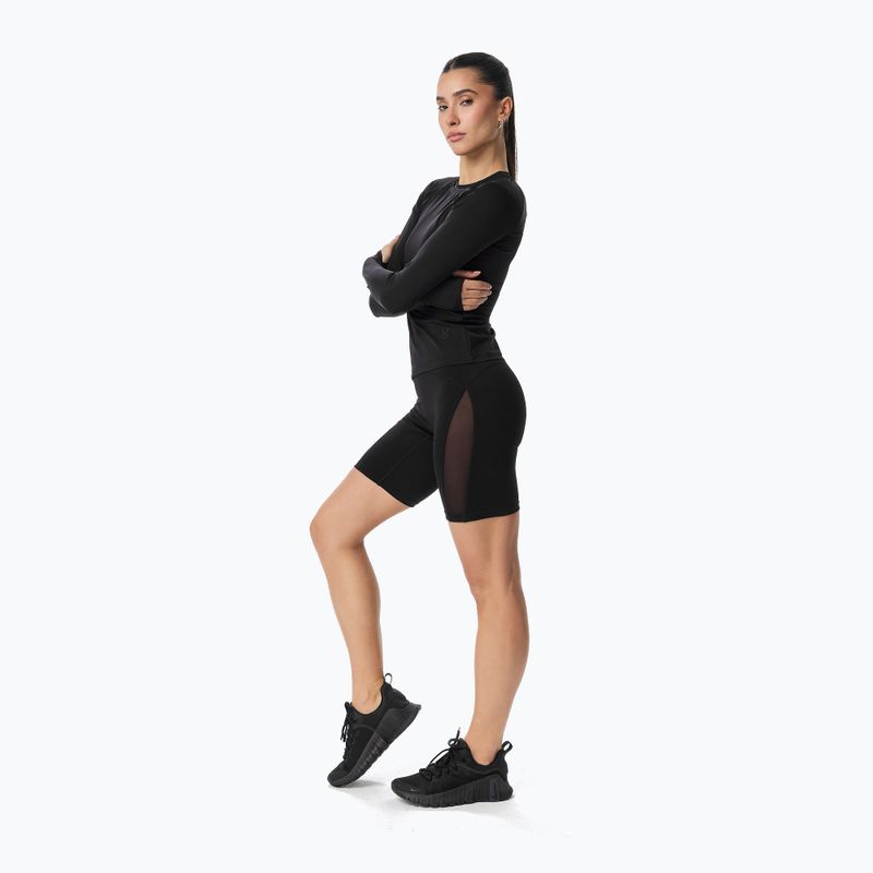 Pantaloncini da allenamento da donna Cardio Bunny Black biker 2