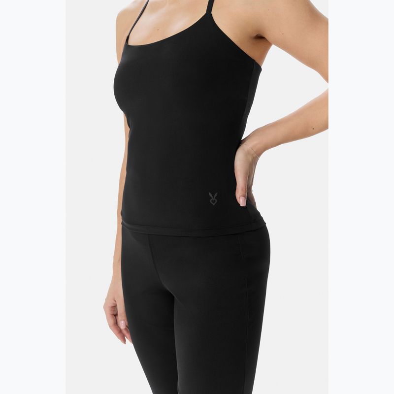Maglietta da allenamento da donna Cardio Bunny With Built-in Black bra 4