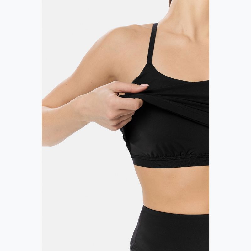 Maglietta da allenamento da donna Cardio Bunny With Built-in Black bra 5