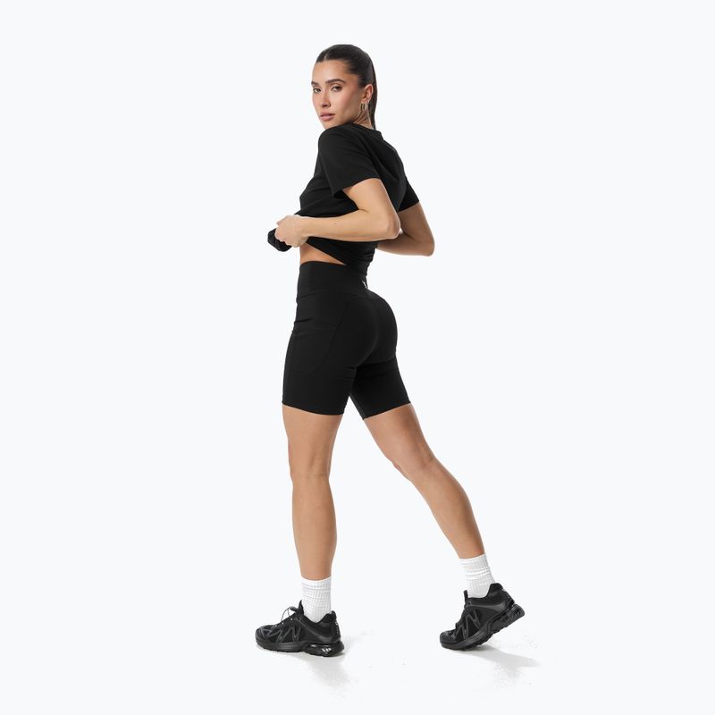 Pantaloncini da allenamento da donna Cardio Bunny Black biker 2