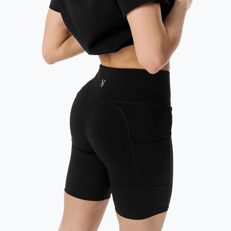 Pantaloncini da allenamento da donna Cardio Bunny Black biker 4