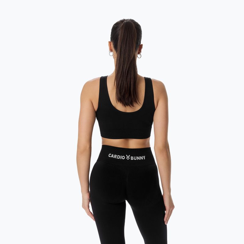 Leggings da allenamento da donna Cardio Bunny Seamless Push-Up black 5