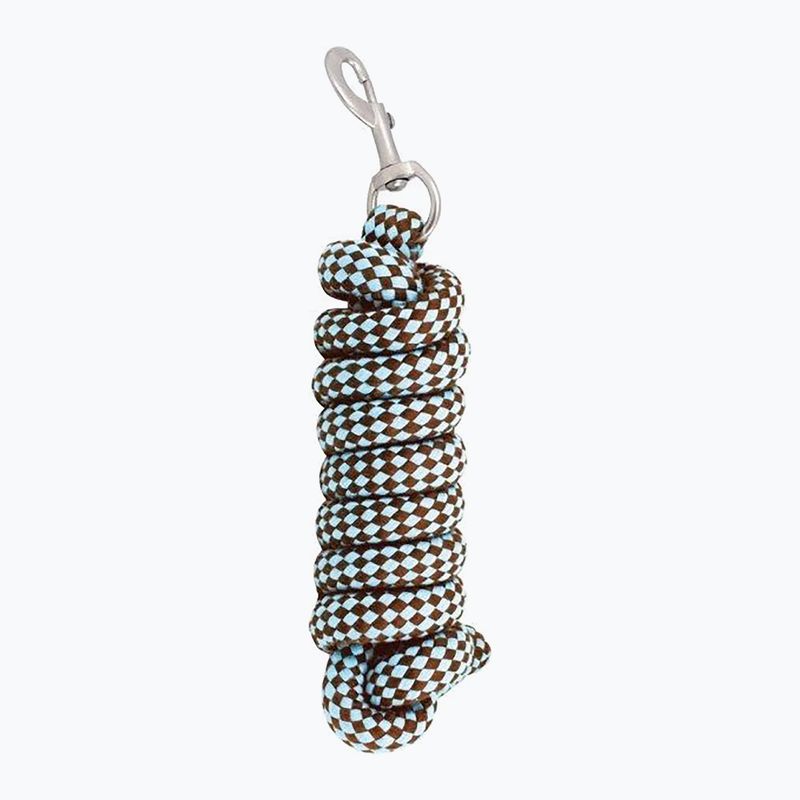 York Chess horse tether marrone/blu