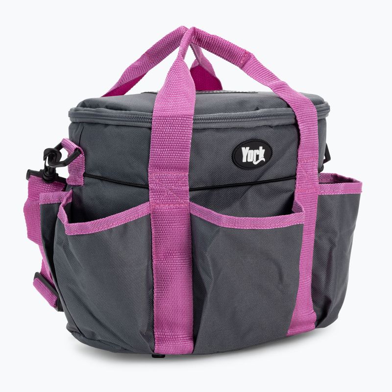 Borsa York per accessori equestri 280108 grigio/lilla 2